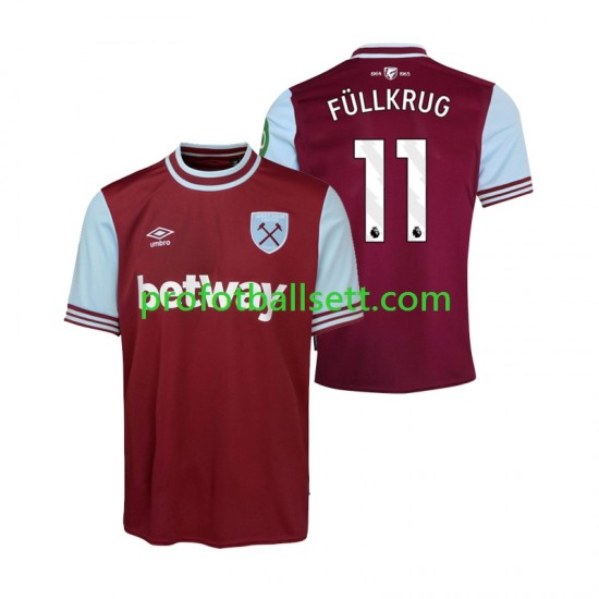 Fotballdrakt West Ham United FULLKRUG 11 Herre Hjemmekit 2024-2025 Kortermet
