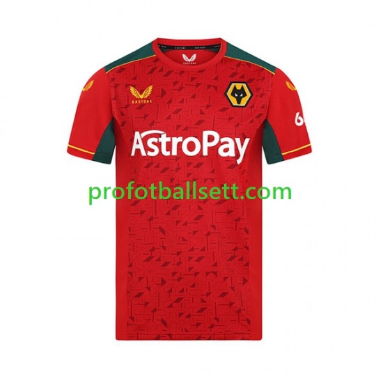 Fotballdrakt Wolverhampton Wanderers Herre Bortekit 2023-2024 Kortermet