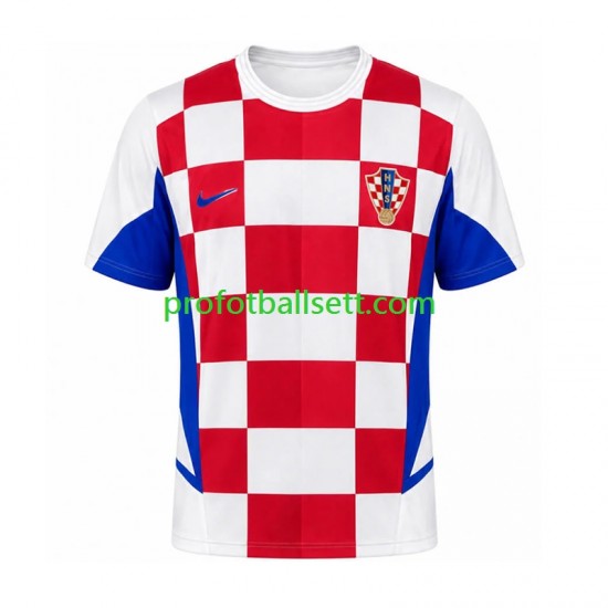 Retro Fotballdrakt Kroatia 2002 Herre Hjemmekit Kortermet