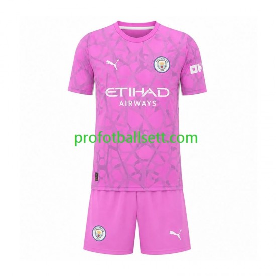 Fotballdrakt Manchester City Keeper Barn Bortekit 2026-2027 Kortermet