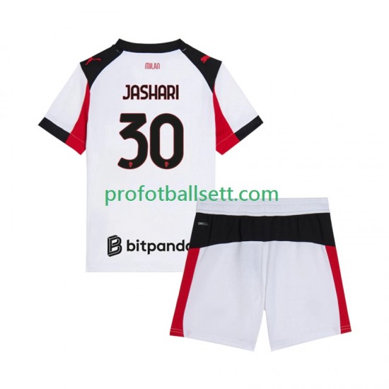 Fotballdrakt AC Milan Ardon Jashari 30 Barn Bortekit 2025-2026 Kortermet