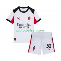 Fotballdrakt AC Milan Ardon Jashari 30 Barn Bortekit 2025-2026 Kortermet