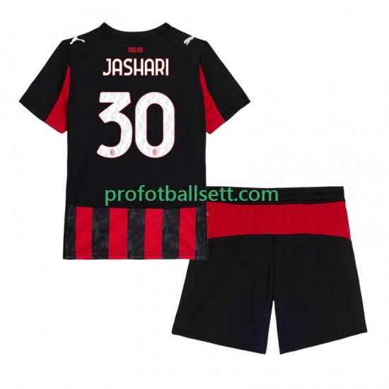 Fotballdrakt AC Milan Ardon Jashari 30 Barn Hjemmekit 2025-2026 Kortermet