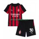 Fotballdrakt AC Milan Ardon Jashari 30 Barn Hjemmekit 2025-2026 Kortermet