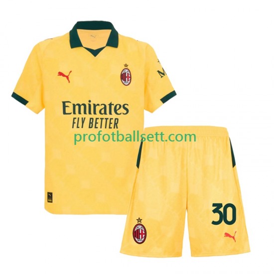 Fotballdrakt AC Milan Ardon Jashari 30 Barn Tredjekit 2025-2026 Kortermet