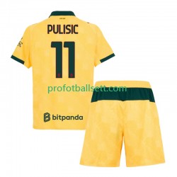 Fotballdrakt AC Milan Christian Pulisic 11 Barn Tredjekit 2025-2026 Kortermet