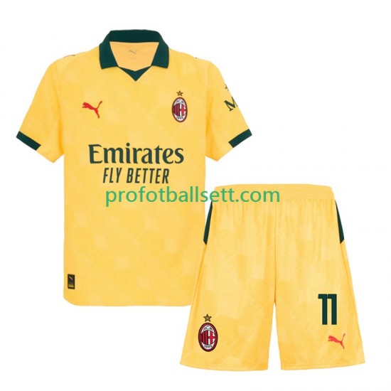 Fotballdrakt AC Milan Christian Pulisic 11 Barn Tredjekit 2025-2026 Kortermet