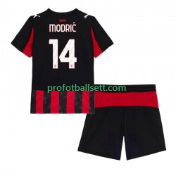 Fotballdrakt AC Milan Luca Modric 14 Barn Hjemmekit 2025-2026 Kortermet