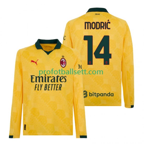Fotballdrakt AC Milan Luca Modric 14 Herre Tredjekit 2025-2026 Langermet