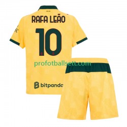 Fotballdrakt AC Milan Rafael Leao 10 Barn Tredjekit 2025-2026 Kortermet
