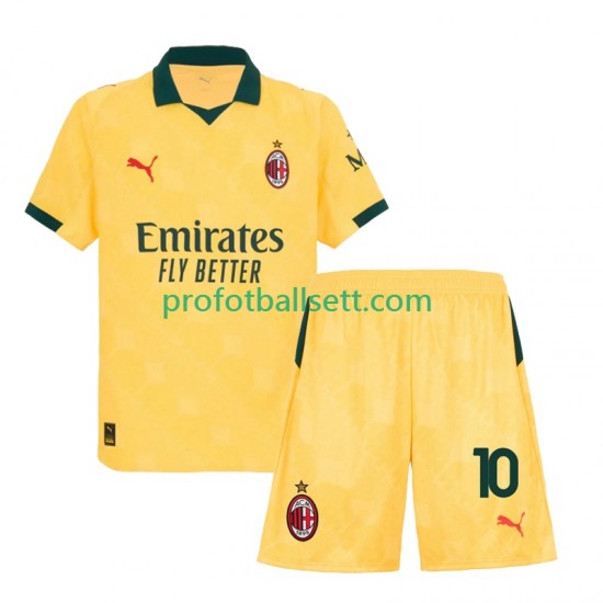 Fotballdrakt AC Milan Rafael Leao 10 Barn Tredjekit 2025-2026 Kortermet