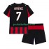 Fotballdrakt AC Milan Santiago Gimenez 7 Barn Hjemmekit 2025-2026 Kortermet