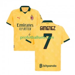 Fotballdrakt AC Milan Santiago Gimenez 7 Herre Tredjekit 2025-2026 Kortermet