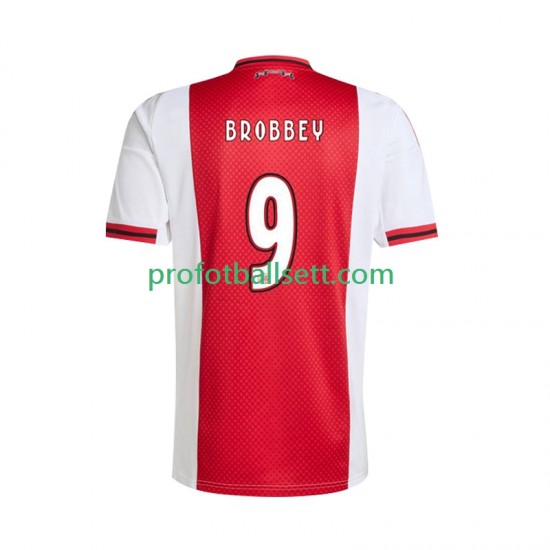 Fotballdrakt AFC Ajax Brian Brobbey 9 Herre Hjemmekit 2025-2026 Kortermet