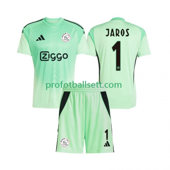 Fotballdrakt AFC Ajax Keeper Vitezslav Jaros 1 Barn Hjemmekit 2025-2026 Kortermet