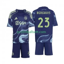 Fotballdrakt AFC Ajax Steven Berghuis 23 Barn Bortekit 2025-2026 Kortermet