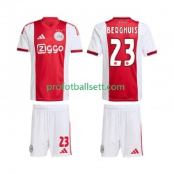 Fotballdrakt AFC Ajax Steven Berghuis 23 Barn Hjemmekit 2025-2026 Kortermet