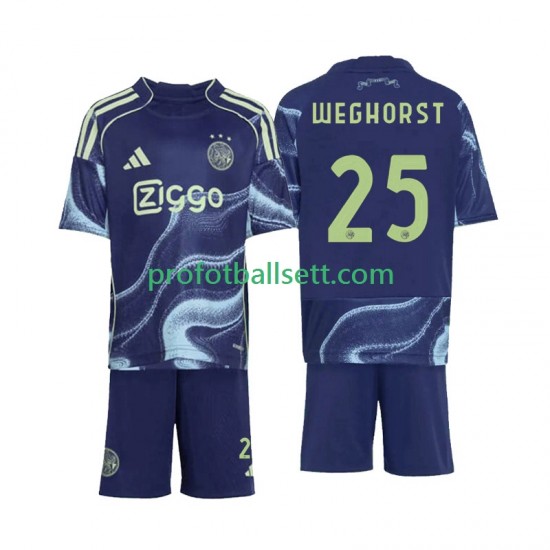 Fotballdrakt AFC Ajax Wout Weghorst 25 Barn Bortekit 2025-2026 Kortermet