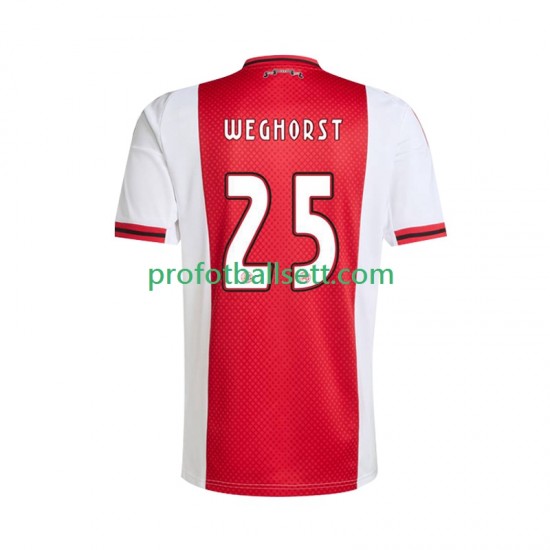 Fotballdrakt AFC Ajax Wout Weghorst 25 Herre Hjemmekit 2025-2026 Kortermet
