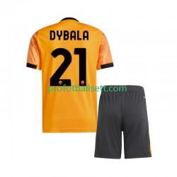Fotballdrakt AS Roma Dybala 21 Barn Bortekit 2025-2026 Kortermet