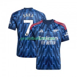 Fotballdrakt Arsenal Bukayo Saka 7 Herre Bortekit 2025-2026 Kortermet
