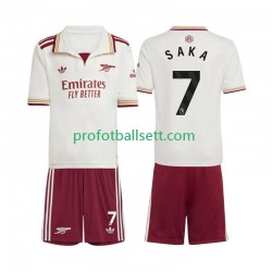 Fotballdrakt Arsenal Bukayo Saka 7 Barn Tredjekit 2025-2026 Kortermet