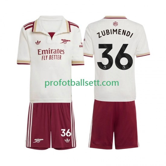 Fotballdrakt Arsenal Martin Zubimendi 36 Barn Tredjekit 2025-2026 Kortermet