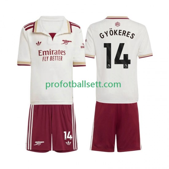 Fotballdrakt Arsenal Viktor Gyokeres 14 Barn Tredjekit 2025-2026 Kortermet