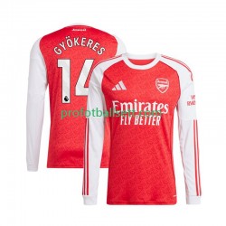 Fotballdrakt Arsenal Viktor Gyokeres 14 Herre Hjemmekit 2025-2026 Langermet
