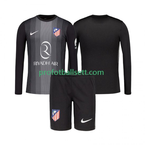 Fotballdrakt Atlético Madrid Keeper Barn Bortekit 2025-2026 Langermet