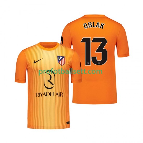 Fotballdrakt Atlético Madrid Keeper Jan Oblak 13 Herre Tredjekit 2025-2026 Kortermet