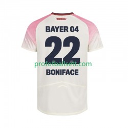 Fotballdrakt Bayer 04 Leverkusen Victor Boniface 22 Herre Bortekit 2025-2026 Kortermet