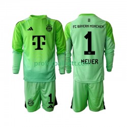 Fotballdrakt FC Bayern München Keeper Neuer 1 Barn Hjemmekit 2025-2026 Langermet
