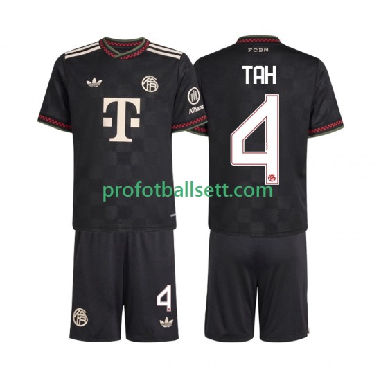 Fotballdrakt FC Bayern München Jonathan Tah 4 Barn Tredjekit 2025-2026 Kortermet