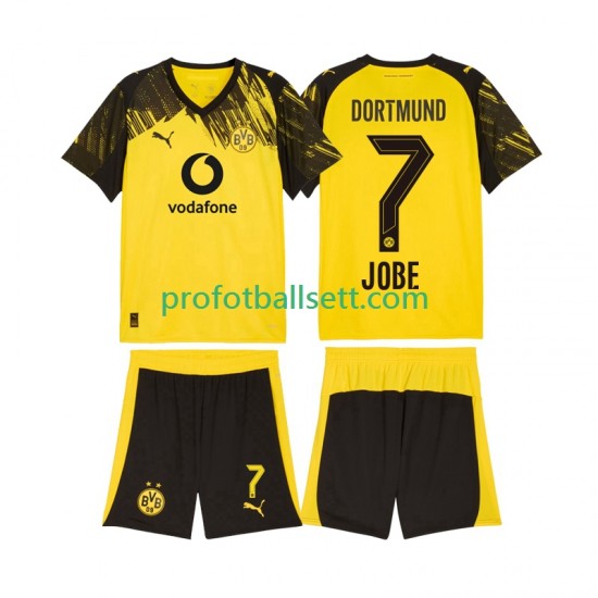 Fotballdrakt Borussia Dortmund Jobe Bellingham 7 Barn Hjemmekit 2025-2026 Kortermet