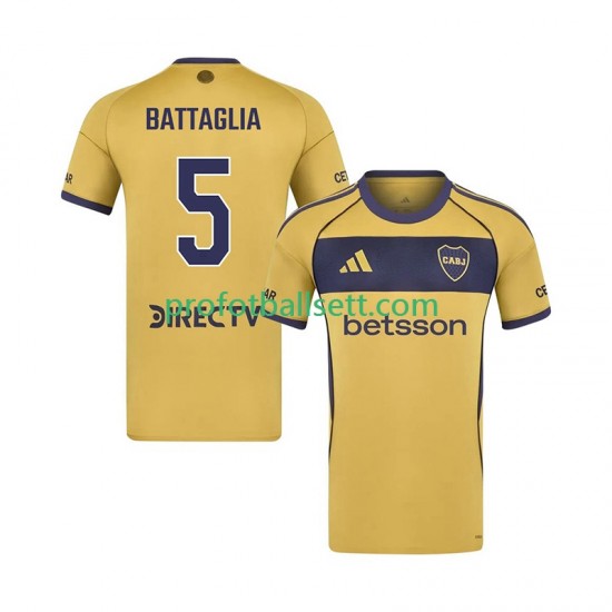 Fotballdrakt CA Boca Juniors Rodrigo Battaglia 5 Herre Bortekit 2025-2026 Kortermet