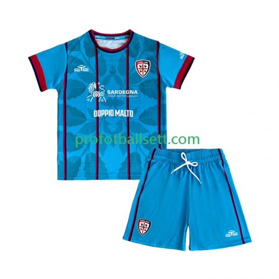 Fotballdrakt Cagliari Barn Tredjekit 2025-2026 Kortermet