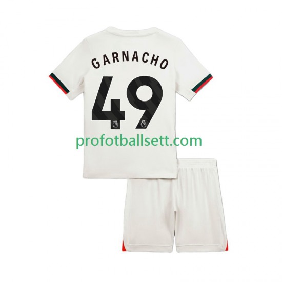 Fotballdrakt Chelsea Alejandro Garnacho 49 Barn Bortekit 2025-2026 Kortermet