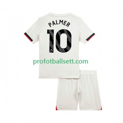 Fotballdrakt Chelsea Cole Palmer 10 Barn Bortekit 2025-2026 Kortermet