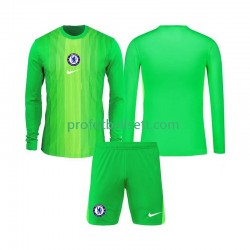 Fotballdrakt Chelsea Keeper Barn Bortekit 2025-2026 Langermet