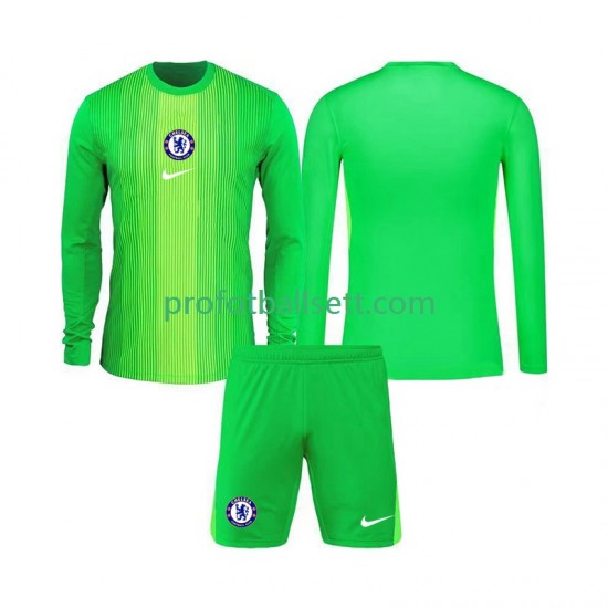 Fotballdrakt Chelsea Keeper Barn Bortekit 2025-2026 Langermet