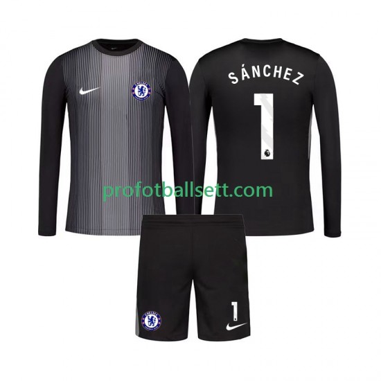 Fotballdrakt Chelsea Keeper Robert Sanchez 1 Barn Hjemmekit 2025-2026 Langermet
