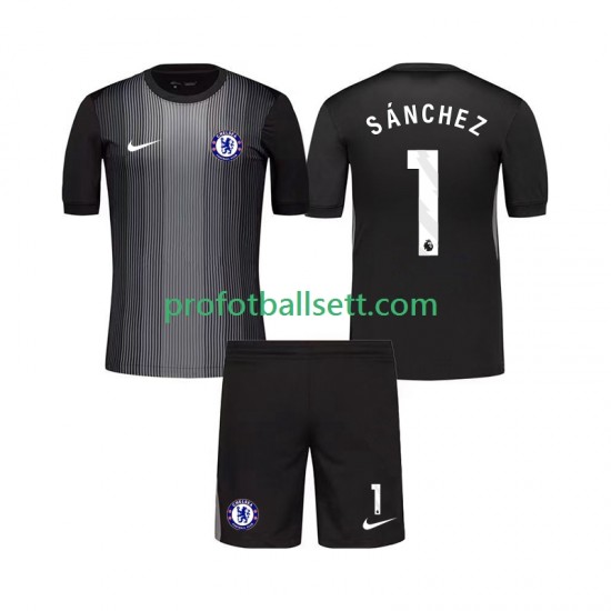 Fotballdrakt Chelsea Keeper Robert Sanchez 1 Barn Hjemmekit 2025-2026 Kortermet