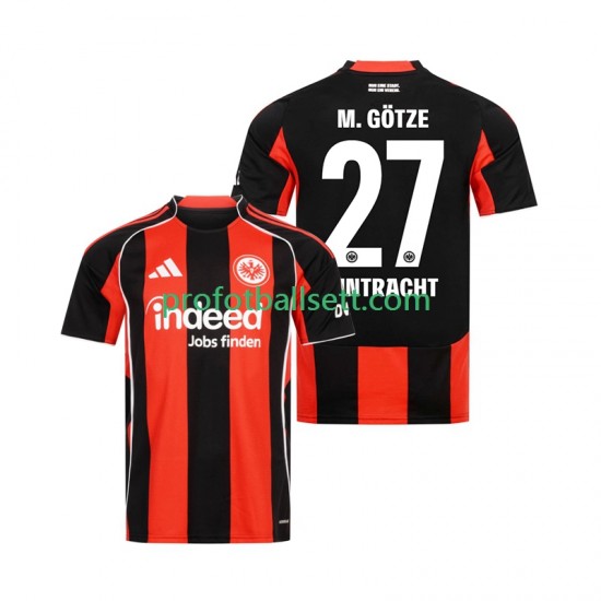 Fotballdrakt Eintracht Frankfurt Mario Gotze 27 Herre Hjemmekit 2025-2026 Kortermet
