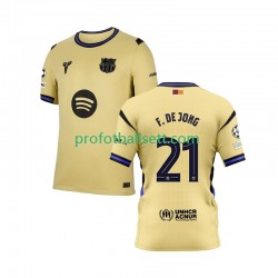Fotballdrakt FC Barcelona Frenkie de Jong 21 Champions League Herre Bortekit 2025-2026 Kortermet