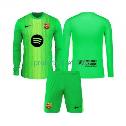 Fotballdrakt FC Barcelona Keeper Barn Hjemmekit 2025-2026 Langermet