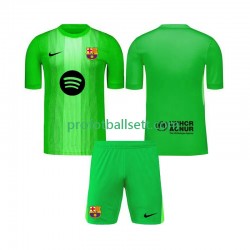 Fotballdrakt FC Barcelona Keeper Barn Hjemmekit 2025-2026 Kortermet