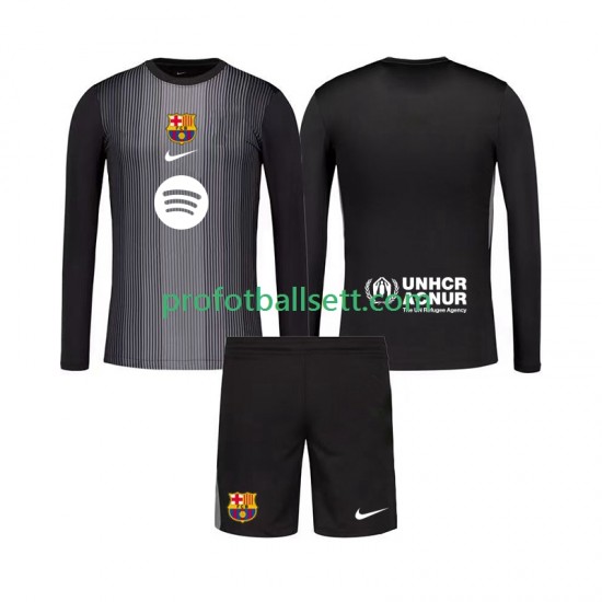 Fotballdrakt FC Barcelona Keeper Barn Tredjekit 2025-2026 Langermet
