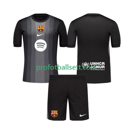 Fotballdrakt FC Barcelona Keeper Barn Tredjekit 2025-2026 Kortermet