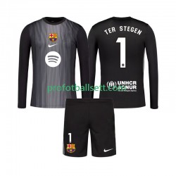 Fotballdrakt FC Barcelona Keeper Ter Stegen 1 Barn Tredjekit 2025-2026 Langermet